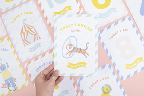 3 Pack - Violet Studio Milestone Cards-Little Circus - SCIRC007 3 Pack - Violet Studio Milestone Cards-Little Circus - SCIRC007