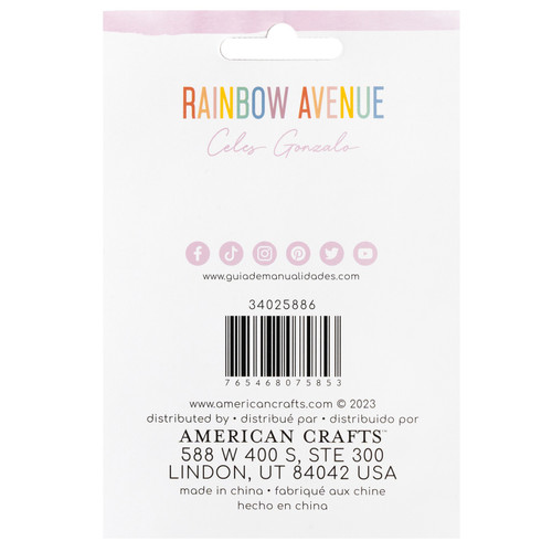 3 Pack American Crafts Rainbow Avenue Paper Clips-6/Pkg 34025886