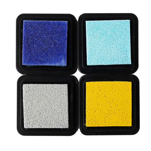 3 Pack - American Crafts Hello Little Boy Ink Pads-4/Pkg - 34030025