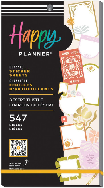 Happy Planner Sticker Value Pack 30/Sheets-Desert Thistle; 547 Pieces 5A002130-1G40C - 673807684065