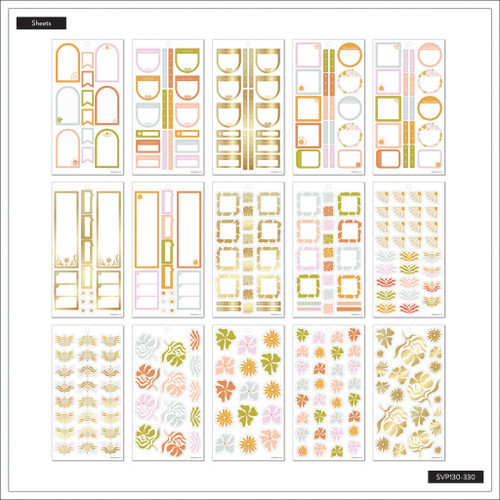 Happy Planner Sticker Value Pack 30/Sheets-Desert Thistle; 547 Pieces 5A002130-1G40C