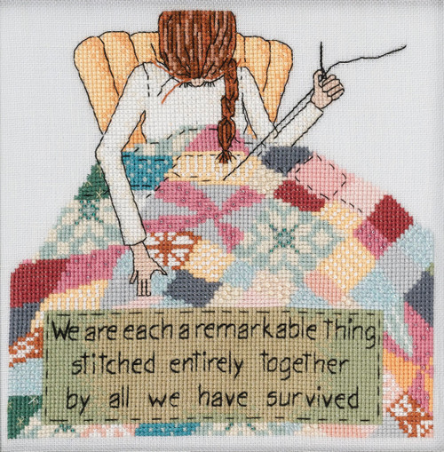 Mill Hill Counted Cross Stitch Kit 7"X7"-Curly Girl-Stitched Together (28 Count) - CG302113 - 098063111573