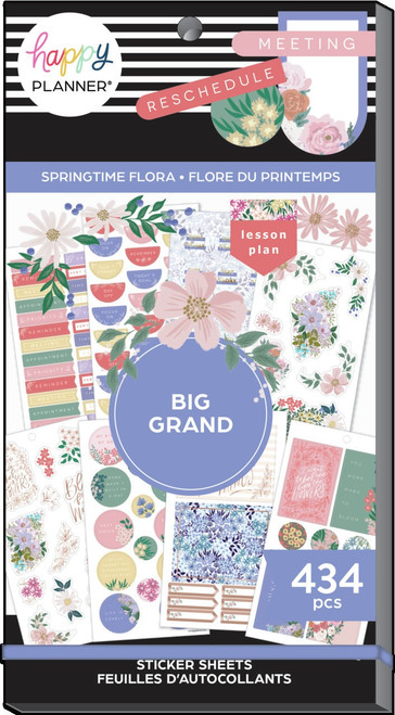 Happy Planner Sticker Value Pack 30/Sheets-Springtime Flora VP130135 - 673807657441