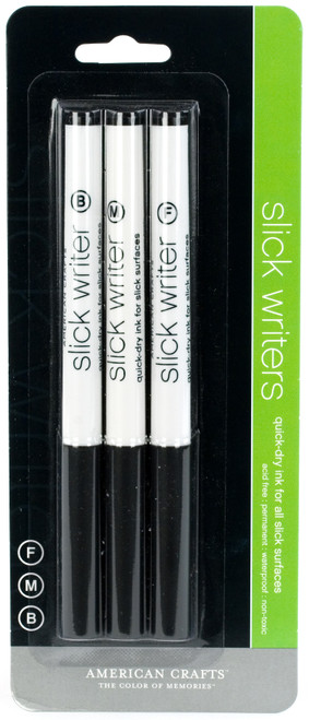 3 Pack Slick Writer Markers 3/Pkg-Fine/Medium/Bold Point 62063 - 718813620635