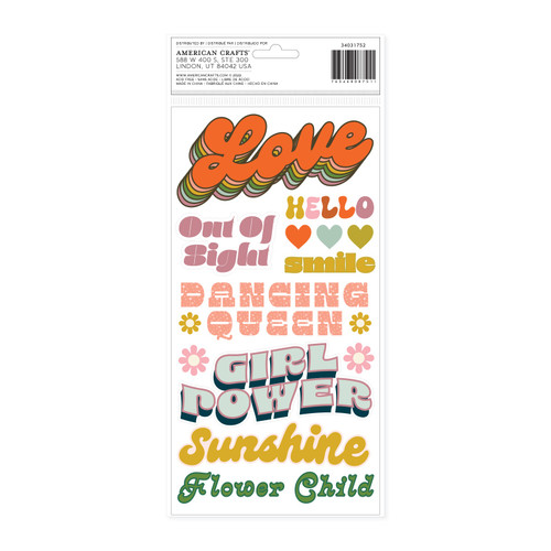 3 Pack - Jen Hadfield Groovy Darlin' Thickers-Phrases - A5002642-G18ZJ 3 Pack - Jen Hadfield Groovy Darlin' Thickers-Phrases - A5002642-G18ZJ