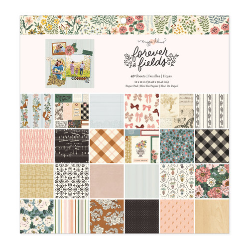 Maggie Holmes Forever Fields Single- Sided Paper Pad 12"X12"-48 Sheets - A5002637-G18V9 - 765468086958 Maggie Holmes Forever Fields Single- Sided Paper Pad 12"X12"-48 Sheets - A5002637-G18V9 - 765468086958
