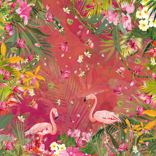 Crafter's Companion Paper Pad 12"X12"-Flamazing Flamingos 5A0022W6-1G5Z5