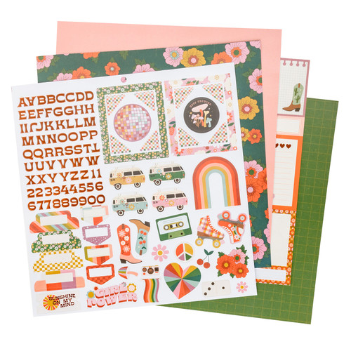 Jen Hadfield Groovy Darlin' Project Pad 12"X12"-24 Sheets - A5002646-G18YG Jen Hadfield Groovy Darlin' Project Pad 12"X12"-24 Sheets - A5002646-G18YG