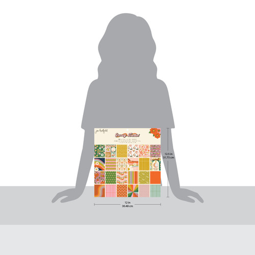 Jen Hadfield Groovy Darlin' Single-Sided Paper Pad 12"X12"-48 Sheets - A500263Z-G18YW Jen Hadfield Groovy Darlin' Single-Sided Paper Pad 12"X12"-48 Sheets - A500263Z-G18YW