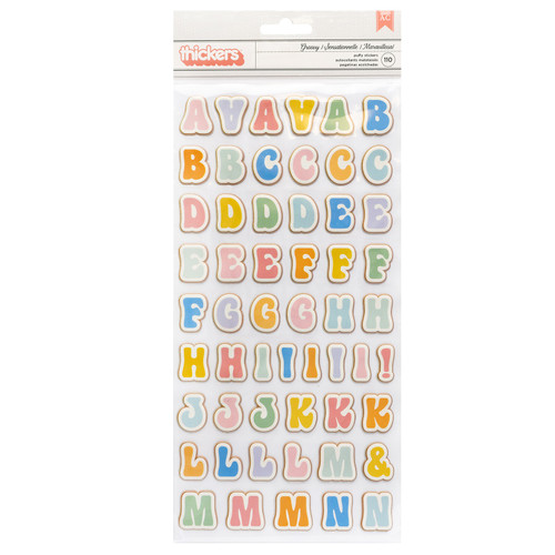 3 Pack - Jen Hadfield Flower Child Thickers Stickers 146/Pkg-Alpha - JH014151 - 765468043951