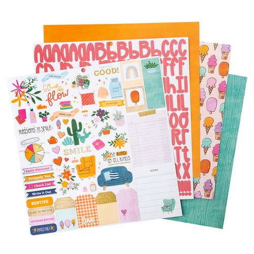 Shimelle Reasons To Smile Project Pad 12"X12"-24 Sheets - 5A0026KW-1G92V Shimelle Reasons To Smile Project Pad 12"X12"-24 Sheets - 5A0026KW-1G92V