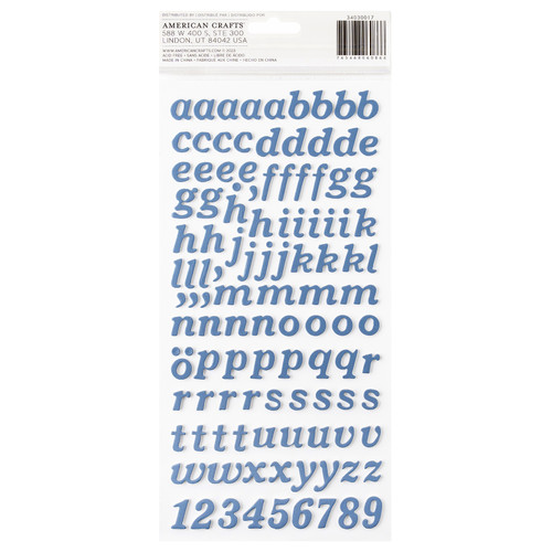 3 Pack - American Crafts Hello Little Boy Thickers Stickers 216/Pkg-Alpha - 34030017 3 Pack - American Crafts Hello Little Boy Thickers Stickers 216/Pkg-Alpha - 34030017