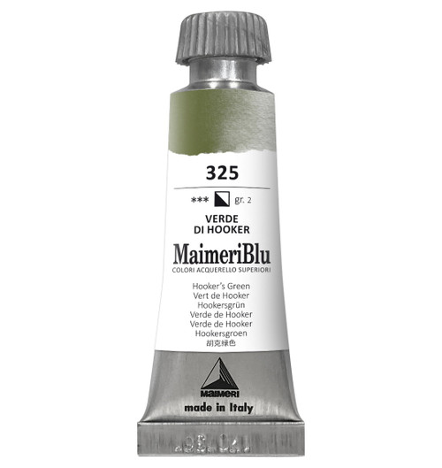 MaimeriBlu Superior Watercolor Paint 12ml-Hookers Green - 5A0029RM-1GD3P - 8032810007018 MaimeriBlu Superior Watercolor Paint 12ml-Hookers Green - 5A0029RM-1GD3P - 8032810007018