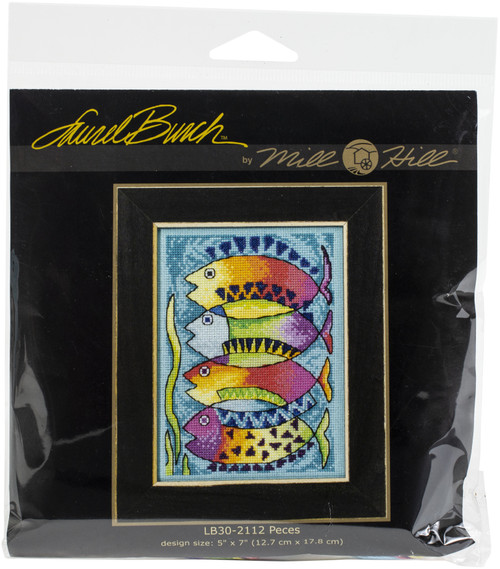 Mill Hill/Laurel Burch Counted Cross Stitch Kit 5"X7"-Peces (14 Count) - LB302112 - 098063005643