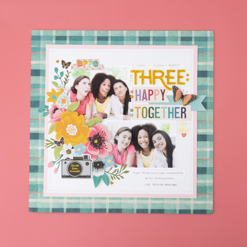 3 Pack - American Crafts April And Ivy Thickers Stickers 141/Pkg-Alpha, Gold Glitter - 34025587 3 Pack - American Crafts April And Ivy Thickers Stickers 141/Pkg-Alpha, Gold Glitter - 34025587