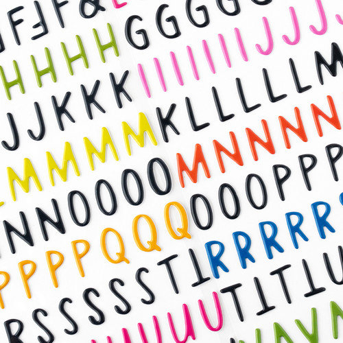 3 Pack - American Crafts Whatevs Thickers Stickers 338/Pkg-Alpha, Glossy - 34030586 3 Pack - American Crafts Whatevs Thickers Stickers 338/Pkg-Alpha, Glossy - 34030586