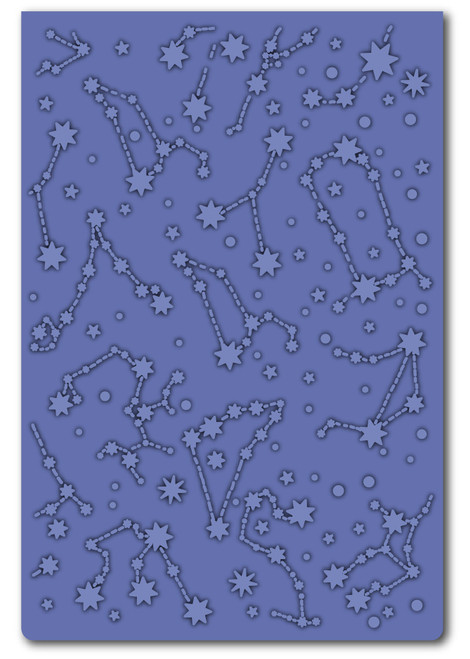 3 Pack Crafter's Companion Cosmic 2D Embossing Folder 6"X4"-Cosmic Constellation SEF4COCO