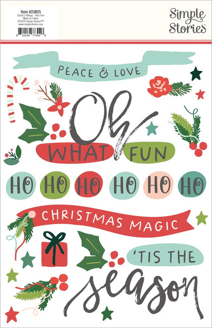 3 Pack - Santa's Village Rub-Ons-6"X8" - 5A0029R0-1GD0L 3 Pack - Santa's Village Rub-Ons-6"X8" - 5A0029R0-1GD0L