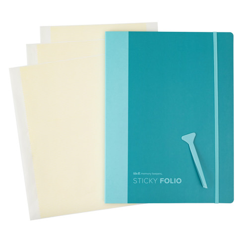 We R Memory Keepers Sticky Folio 8.5"X11"-Mint WRFOLIO-941