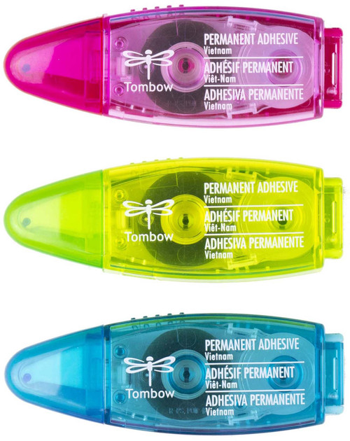 2 Pack - Tombow MONO Power Mini Glue Tape 3/Pkg-1/3"X276" - 62140 2 Pack - Tombow MONO Power Mini Glue Tape 3/Pkg-1/3"X276" - 62140