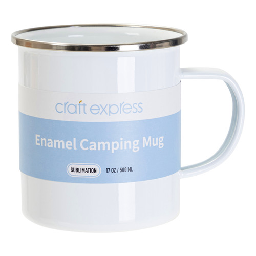 2 Pack Craft Express Camping Mug-White, 17 oz. 5A0021R2-1G4NQ - 655471145905