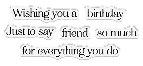 3 Pack Sara Signature Floral Elegance Stamp And Metal Die-Classic Sentiments ESTDCLSE