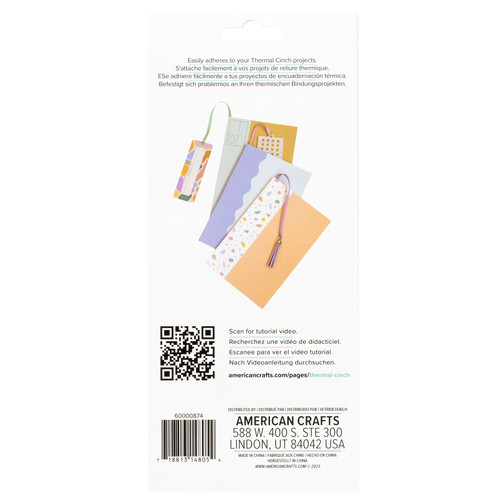 2 Pack We R Thermal Cinch Bookmarks 6/Pkg-Charms 60000874