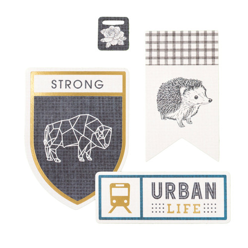 3 Pack - American Crafts Cedar House Ephemera Die-Cuts 70/Pkg-Journaling, Gold Foil - 34030347 3 Pack - American Crafts Cedar House Ephemera Die-Cuts 70/Pkg-Journaling, Gold Foil - 34030347