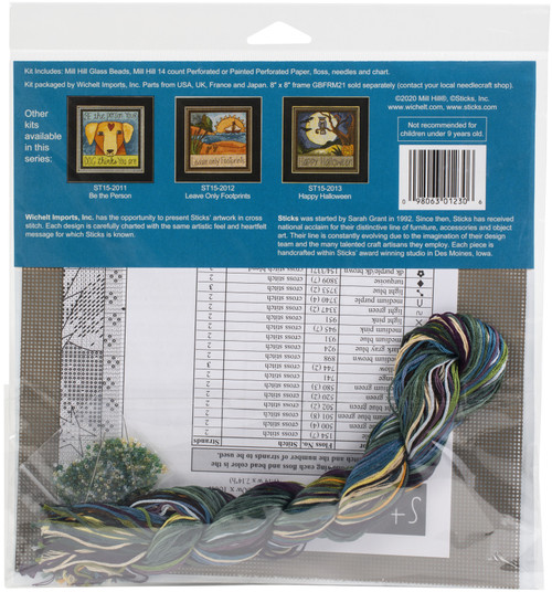 Mill Hill Counted Cross Stitch Kit 7"X7"-Sticks-Wish On A Star (14 Count) - ST152014 Mill Hill Counted Cross Stitch Kit 7"X7"-Sticks-Wish On A Star (14 Count) - ST152014