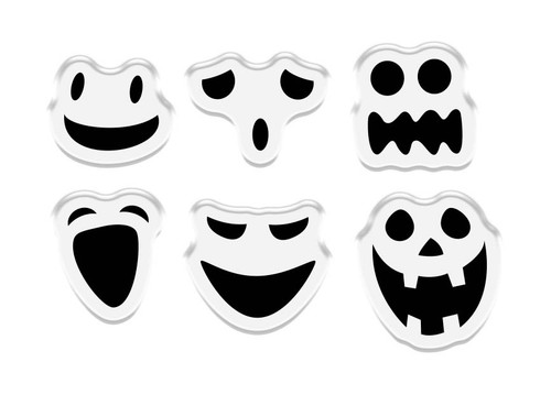 2 Pack All Hallows Eve Stencil And Stamp Set-Fright Night STENSTFN