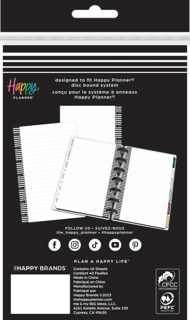 3 Pack Happy Planner Mini Fill Paper-Simple Essentials 5A0020S1-1G3K3