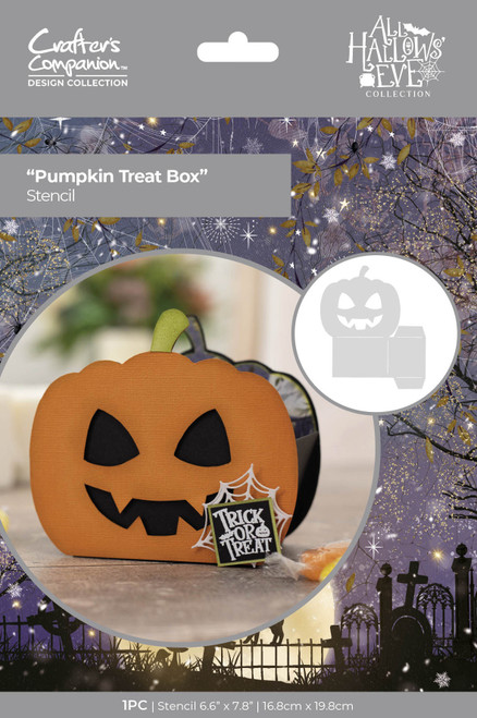 3 Pack All Hallows Eve Stencil-Pumpkin Treat Box ESTENPTB - 195094097804