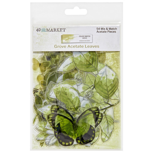 3 Pack Color Swatch: Grove Acetate Leaves-54/Pkg CSG25095 - 786724925095