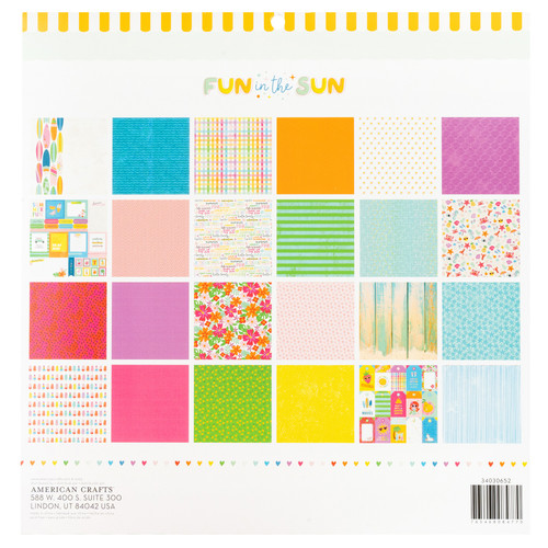 Pebbles Double-Sided Paper Pad 12"X12" 24/Pkg-Holographic Foil, Fun In The Sun - 34030652 Pebbles Double-Sided Paper Pad 12"X12" 24/Pkg-Holographic Foil, Fun In The Sun - 34030652