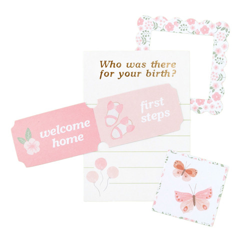 3 Pack - American Crafts Hello Little Girl Ephemera Die-Cuts 61/Pkg-Journaling, Gold Foil - 34030048 3 Pack - American Crafts Hello Little Girl Ephemera Die-Cuts 61/Pkg-Journaling, Gold Foil - 34030048