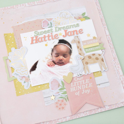 3 Pack - American Crafts Hello Little Girl Ephemera Die-Cuts 61/Pkg-Journaling, Gold Foil - 34030048 3 Pack - American Crafts Hello Little Girl Ephemera Die-Cuts 61/Pkg-Journaling, Gold Foil - 34030048