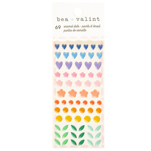 3 Pack - American Crafts Poppy And Pear Enamel Dots-69/Pkg - 34025817 - 765468076393