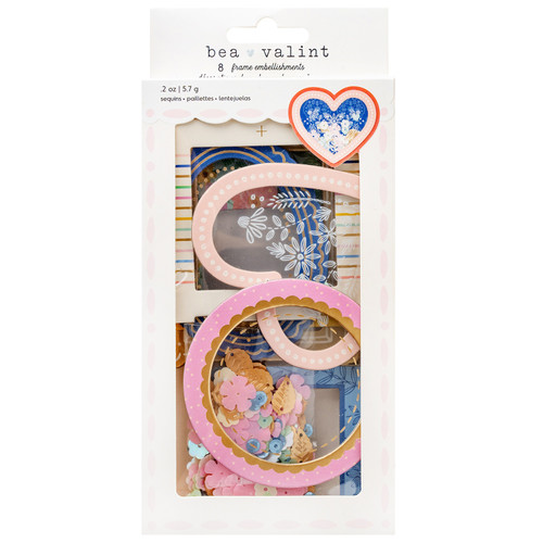 3 Pack - American Crafts Poppy And Pear Shaker Frames 9/Pkg-Gold Foil - 34025806 - 765468076287