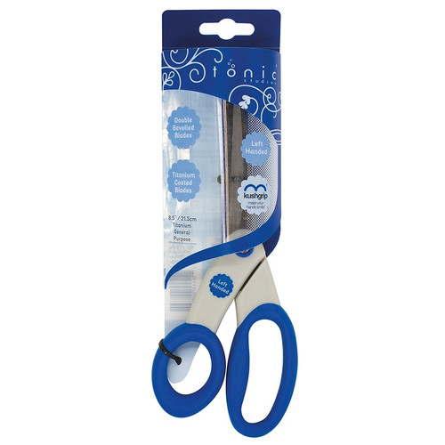 Tonic Studios Kushgrip General Purpose Scissors 8.5"-Left-Handed - 0839 - 836445008390