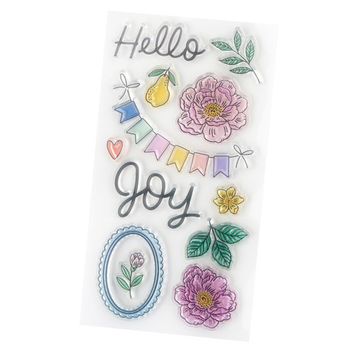 3 Pack - American Crafts Poppy And Pear Acrylic Stamp Set-12/Pkg - 34025809