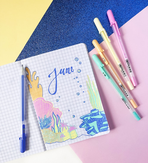 Sakura Gelly Roll Moonlight 10 Bold Pen Set 10/Pkg-Pastel - 50806