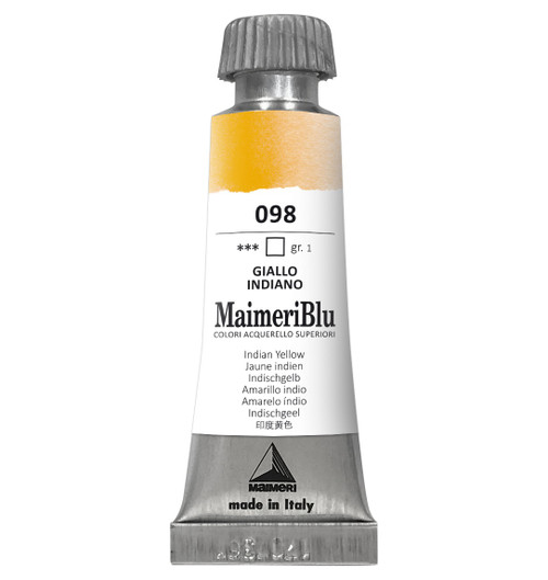 MaimeriBlu Superior Watercolor Paint 12ml-Indian Yellow - 5A0029RR-1GD56 - 8032810004710
