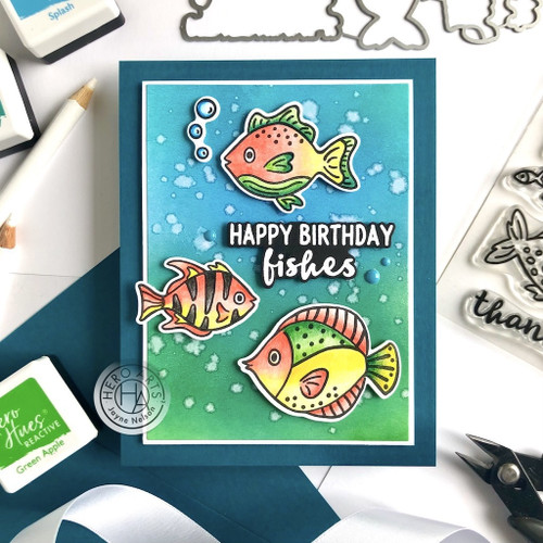 Hero Arts Clear Stamp Set-Hello Fishes HA-CM709