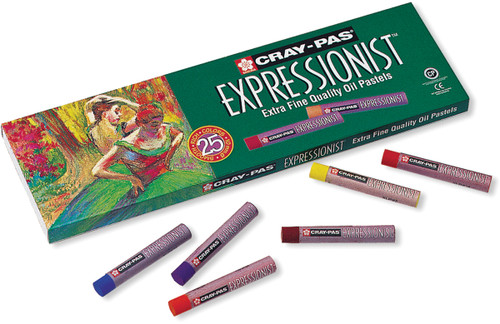 Sakura Cray-Pas Expressionist Oil Pastels 25/Pkg-Assorted Colors - XLP25