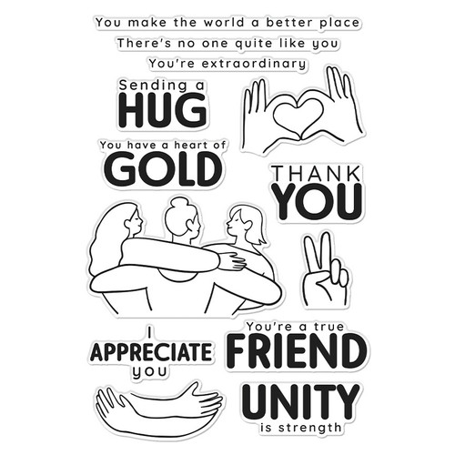 Hero Arts Clear Stamps 4"X6"-I Appreciate You HA-CM745