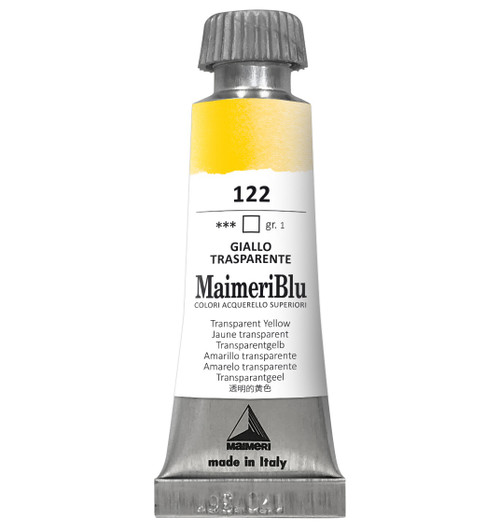 MaimeriBlu Superior Watercolor Paint 12ml-Transparent Yellow - 5A0029RR-1GD5J - 8032810006394