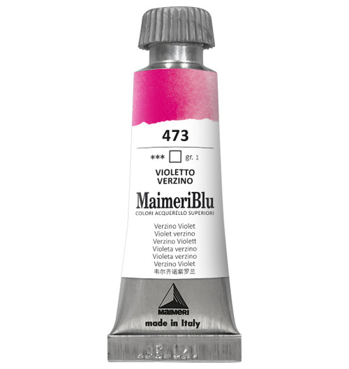 MaimeriBlu Superior Watercolor Paint 12ml-Verzino Violet - 5A0029RR-1GD5W - 8032810007537