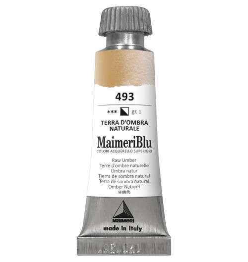 MaimeriBlu Superior Watercolor Paint 12ml-Raw Umber - 5A0029RR-1GD5X - 8032810007674