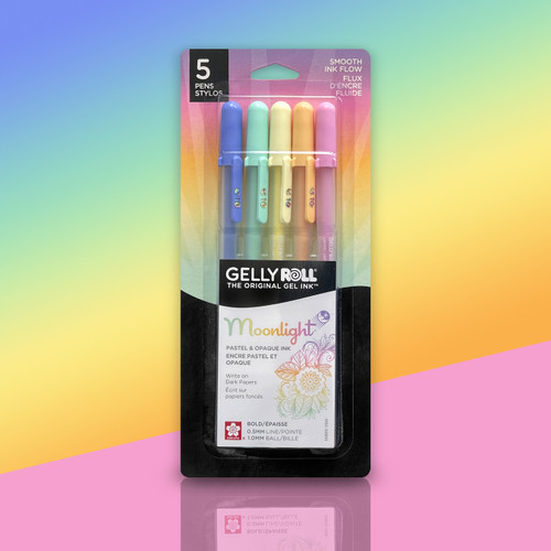 2 Pack Sakura Gelly Roll Moonlight 10 Bold Pen Set 5/Pkg-Pastel 50805