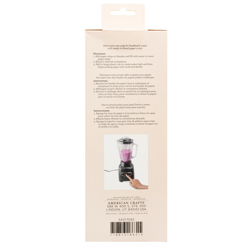 3 Pack - American Crafts Handmade Paper Shredded Paper 3oz-Green - 34017592